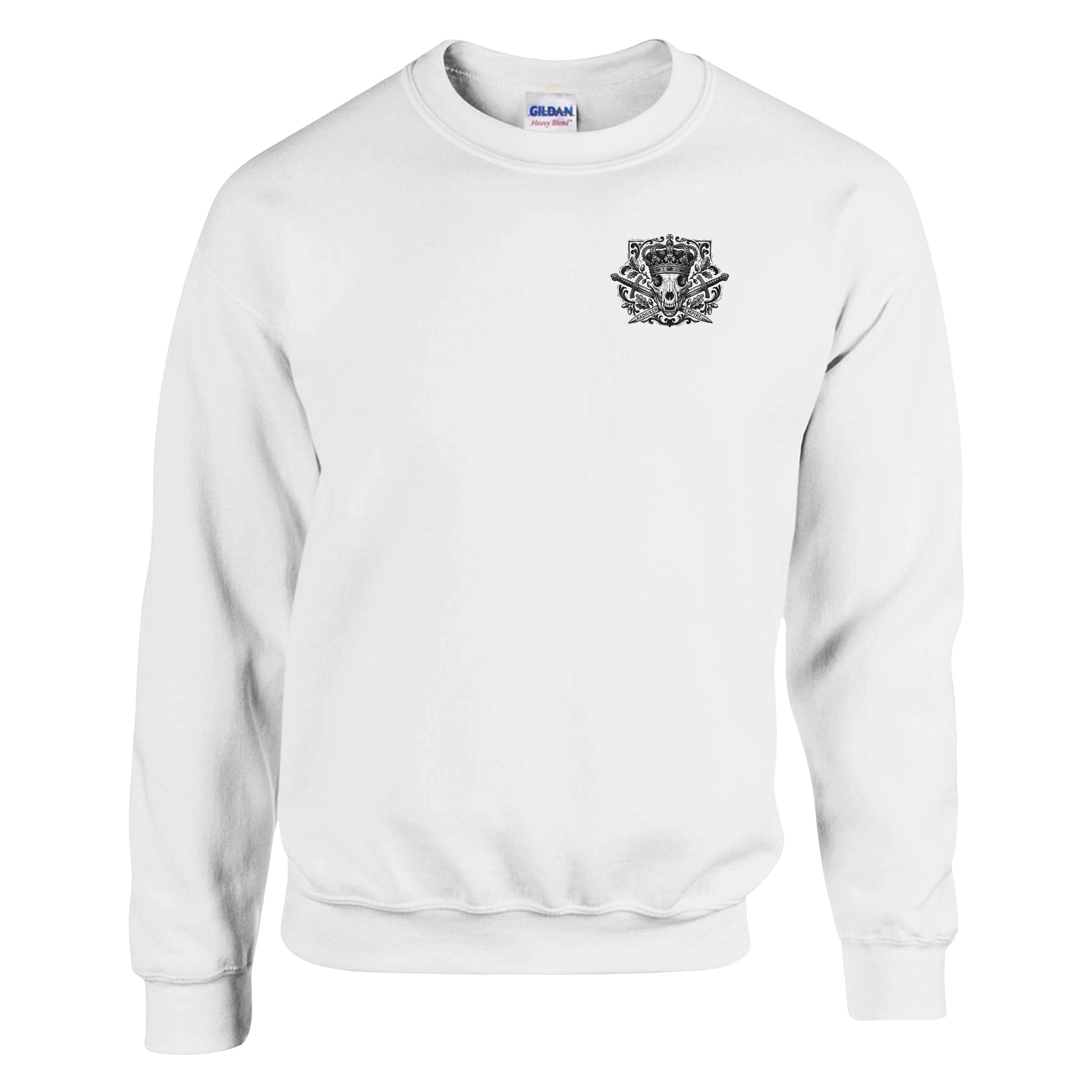 Fallen Throne Sweatshirt in White, front